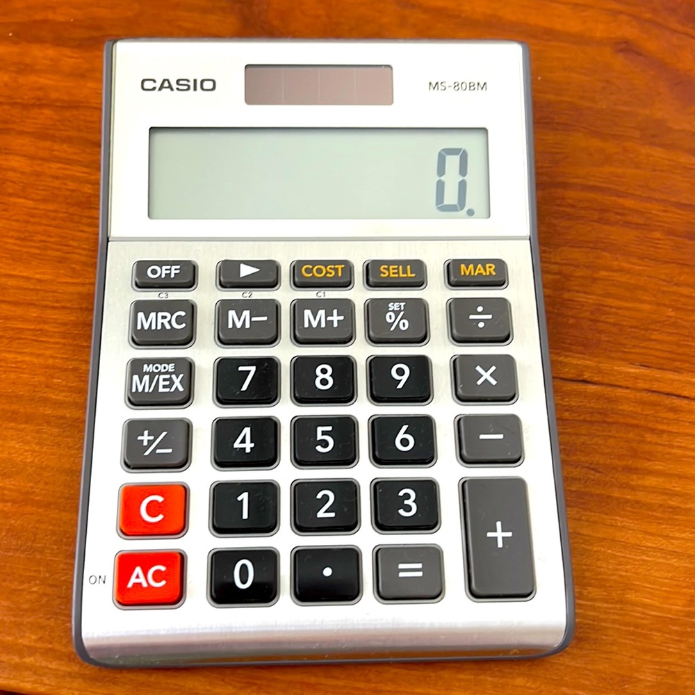 Casio Desk Solar Powered Calculator